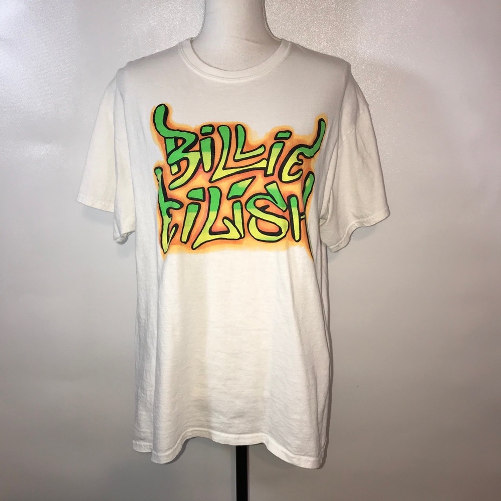 Billie Eilish White Tshirt Size Large